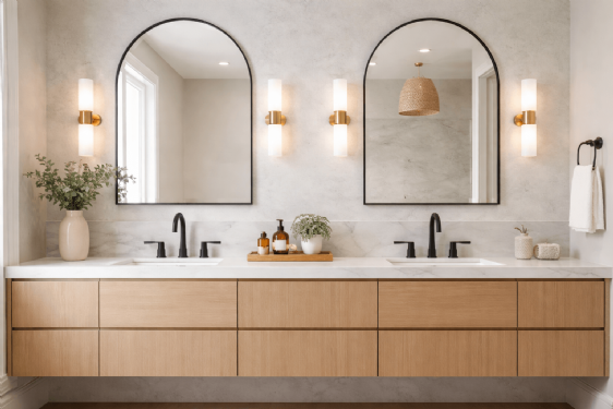 雙洗手台不是豪宅專利！居家裝潢也能打造實用衛浴空間